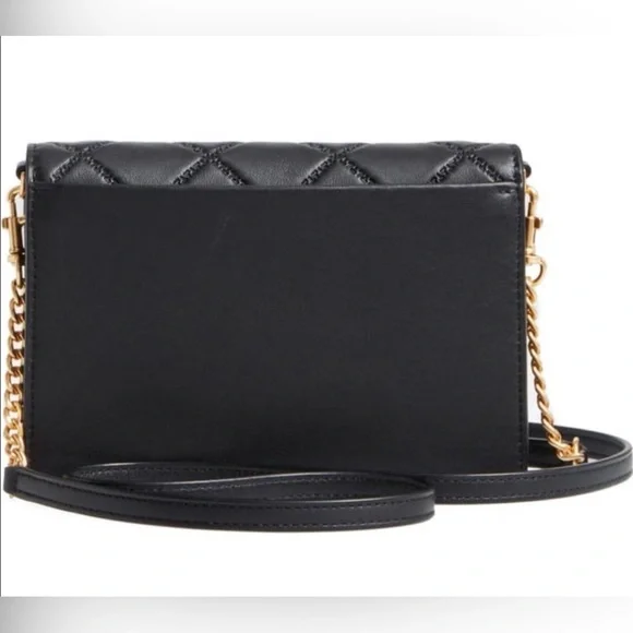 NWOT Tory Burch Black Quilted Crossbody Bag